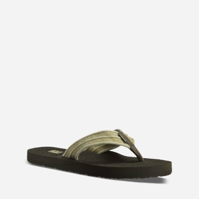 Teva Men's Mush II Canvas Flip Flops Sale NZ (VQLMT-8346)